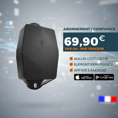 Maxi-GPS-tracker: 5 jaar batterijduur + 1 jaar gratis + zonder simkaart + zonder bedrading. Auto, boot, aanhanger, camper - BTP: bouwplaatsuitrusting