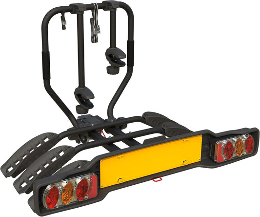 Peruzzo - Siena 3 bikes towbar bicycle carrier - Tiltable - Matt black - Easy installation - Anti-scratch system - Maximum load 51 kg - Ramp for trunk access - Suitable for bicycles - QUORE