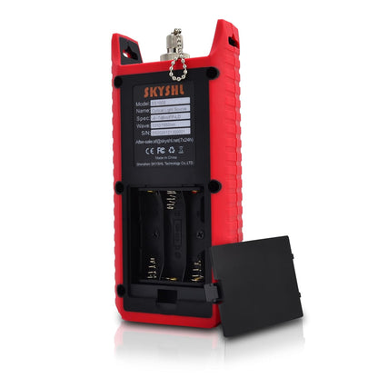 1310nm 1550nm Optische Lichtbron SM Optical Fiber Light Source Tester met SC FC ST LC UPC adapter en Kleurenscherm(SS100S)