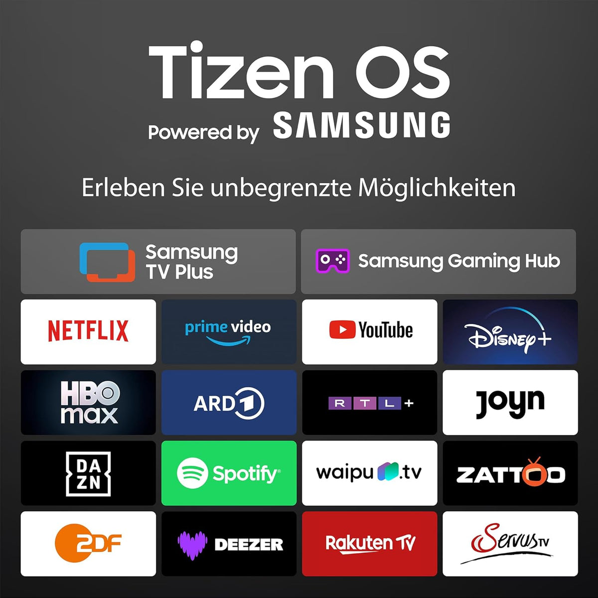 DYON ULTIMAX 40F-TI TV, 40 inch, Full HD, met Tizen OS, Triple Tuner (DVB-C/-S2/-T2), Samsung Smart & Gaming Hub, Prime Video, Netflix, Disney+, 2025