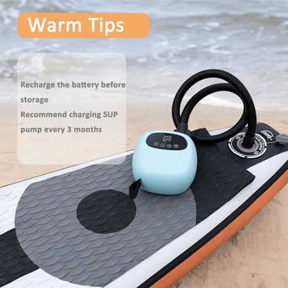 dwndpump Elektrische SUP-pomp, 20 psi, oplaadbare SUP-pomp met accu, draagbare luchtpomp, opblazen en leeg laten lopen, als powerbank, paddle boardpomp, ook voor kajaks, windvleugels