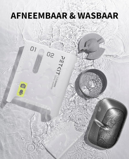 Automatische Voederautomaat – Huisdier Voederdispenser – Kattenvoederautomaat – Hondensnijder – Slimme Voedertrechter – 5 Liter Dubbele Trechter – 1080p HD Camera met Nachtzicht