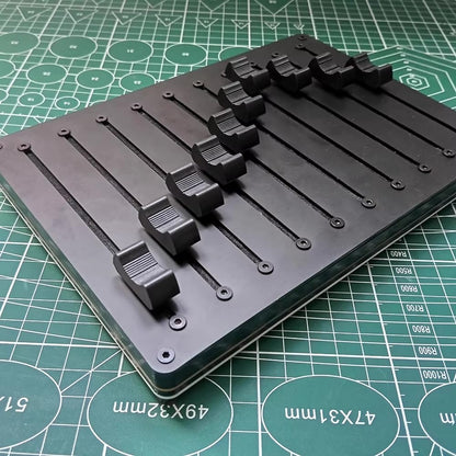 Toplionace 10-Kanaals Midi-Controllerfader - Aanpasbare CC-Berichten, USB/Type-C-Interface voor Daw-Software