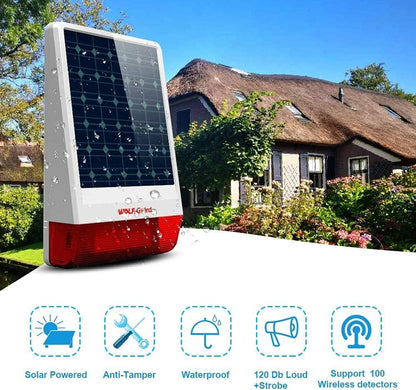 Wolf Guard WT4F-W06 4G + wifi-alarminstallatie, 7 inch touchscreen, 110 dB buitensirene, huisdier-immuunbewegingsmelder, deur-/raamsensor, Tuya Smartlife app, complete systemen
