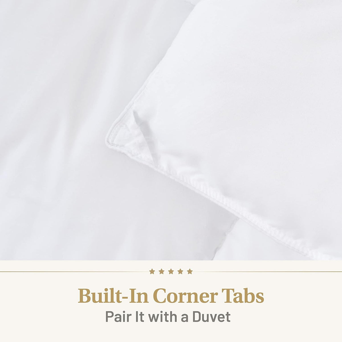 The Ultimate All Season Trooster Hotel Luxe Donzen Alternatieve Dekbed Dekbedovertrek met Tabs Wasbaar (California King)