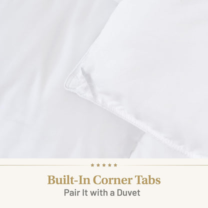 The Ultimate All Season Trooster Hotel Luxe Donzen Alternatieve Dekbed Dekbedovertrek met Tabs Wasbaar (California King)
