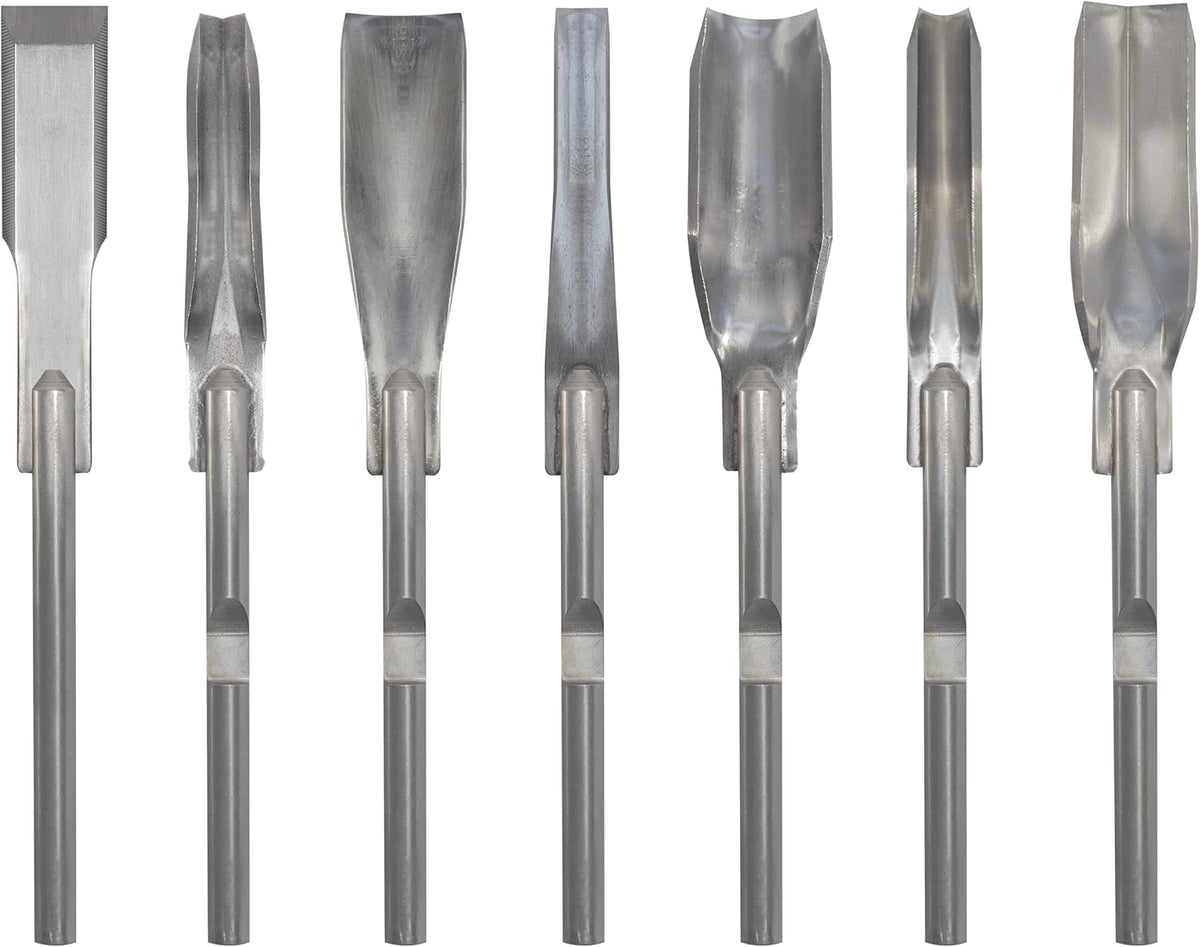 Elektrisch Snijgereedschap – Houtsnijder – Beitelmachine – Power Chisel – Houtbeitel – 1000W Vermogen – 7 Verwisselbare Beitels