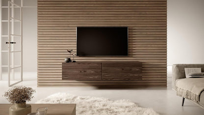 Selsey BISIRA Tv-kast hangend, TV-element, walnoot, 140 cm