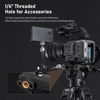 Videostatiefsysteem – Videostatief – Camerastatief – Driepoot – Statief Met Vloeistofkop – 72 Inch – Dubbele Buis Van Sterk Aluminium
