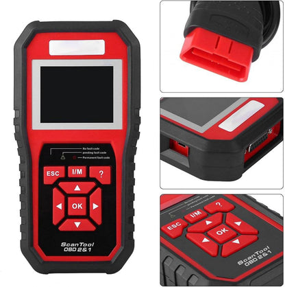 OBD2 Scanner – Auto Diagnoseapparaat – Foutcode Uitlezer – Check Engine Reader – EOBD Scanner – One-Click I/M Readiness – Kleurenscherm Met Geluidssignaal