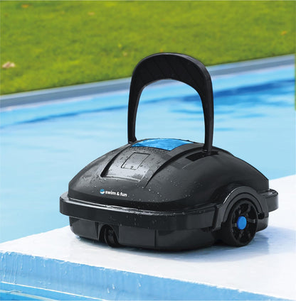 Swim & Fun - Marino zwembadrobot: moeiteloos zwembadreiniging met intelligent design. Snel filtersysteem en eenvoudige bediening. Ontdek het heldere zwembad met één druk op de knop!