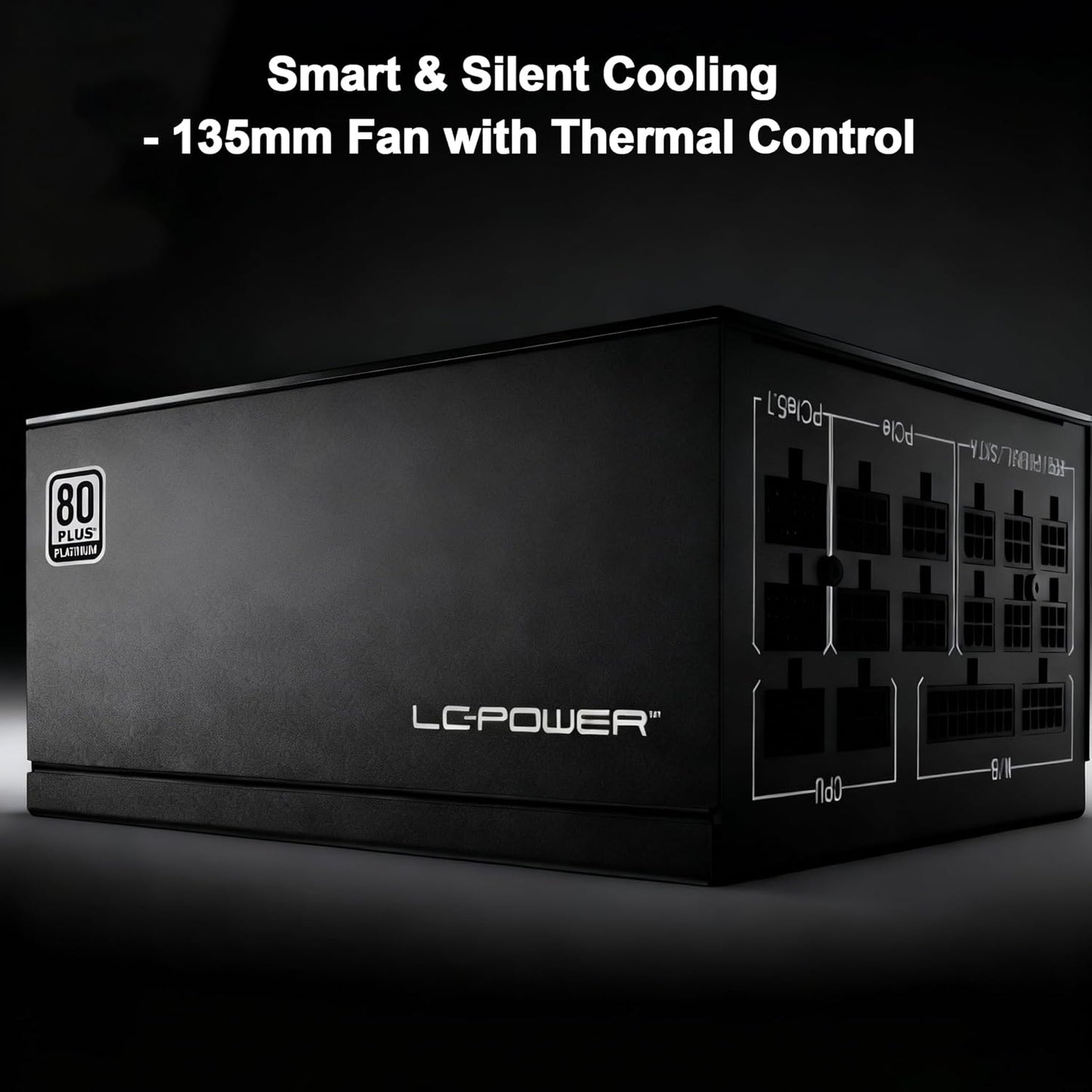 LC-POWER ATX 3.1 voeding, 1000 W, PCIe 5.1