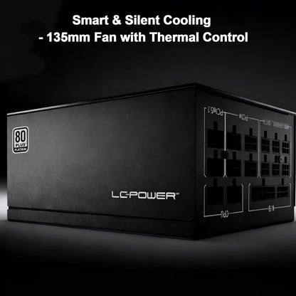 LC-POWER ATX 3.1 voeding, 1000 W, PCIe 5.1