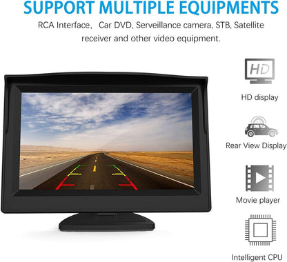 HD 720p MB Sprinter W906 remlicht camera remlicht parkeercamera achteruitrijcamera set nachtzicht camera + 4.3" inch DVD-monitor TFT scherm vrachtwagen auto LCD display