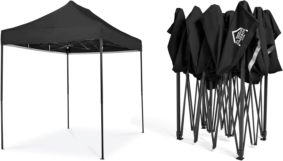 All Seasons Gazebos 3x2m Heavy Duty Volledig Waterdicht Pop Up Gazebo Met Accessoireset - Zwart