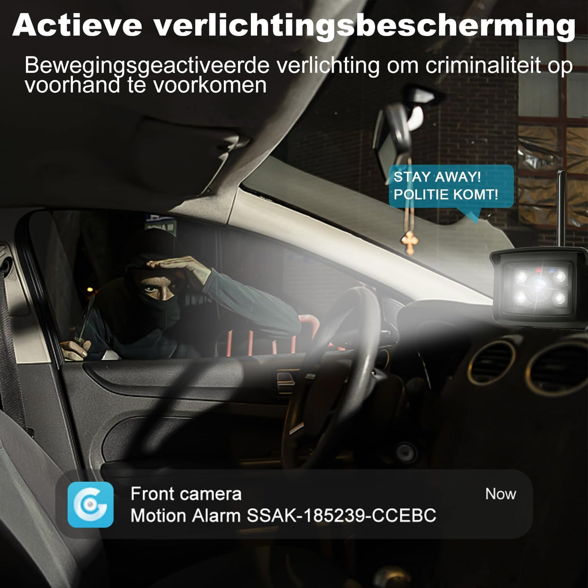 GENBOLT 4G LTE vrachtwagen camera voor remote monitoring. Realtime en multi-hoek monitoring met 1080P dual camera's. Geluids- en lichtalarm. IP69 waterdicht. Magnetische beugel