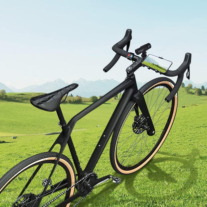 VSYSTO Fiets Camera met Temperatuurweergave, 2K Ultra Hoge Resolutie 170° Groothoek WDR Helm Dash Camera Dashcam, Afstandsbediening, Oplaadbare Waterdichte Motoractiecamera, G-Sensor