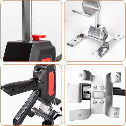 2 stuks werkbesparende armdeurgebruik, plaatlift, kastlift, klemplaten, nivelleringssysteem, 880 lbs/400 kg, voor vloeren, deuren, kastinstallatie, krik voor gipsplaten, hoogte: 38 cm