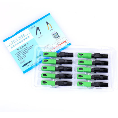 150 stks Ftth Embedded Quick Assembly Connector SC-APC Overdekte Draad Glasvezel connector,APC Speciale Broadcasting CATV
