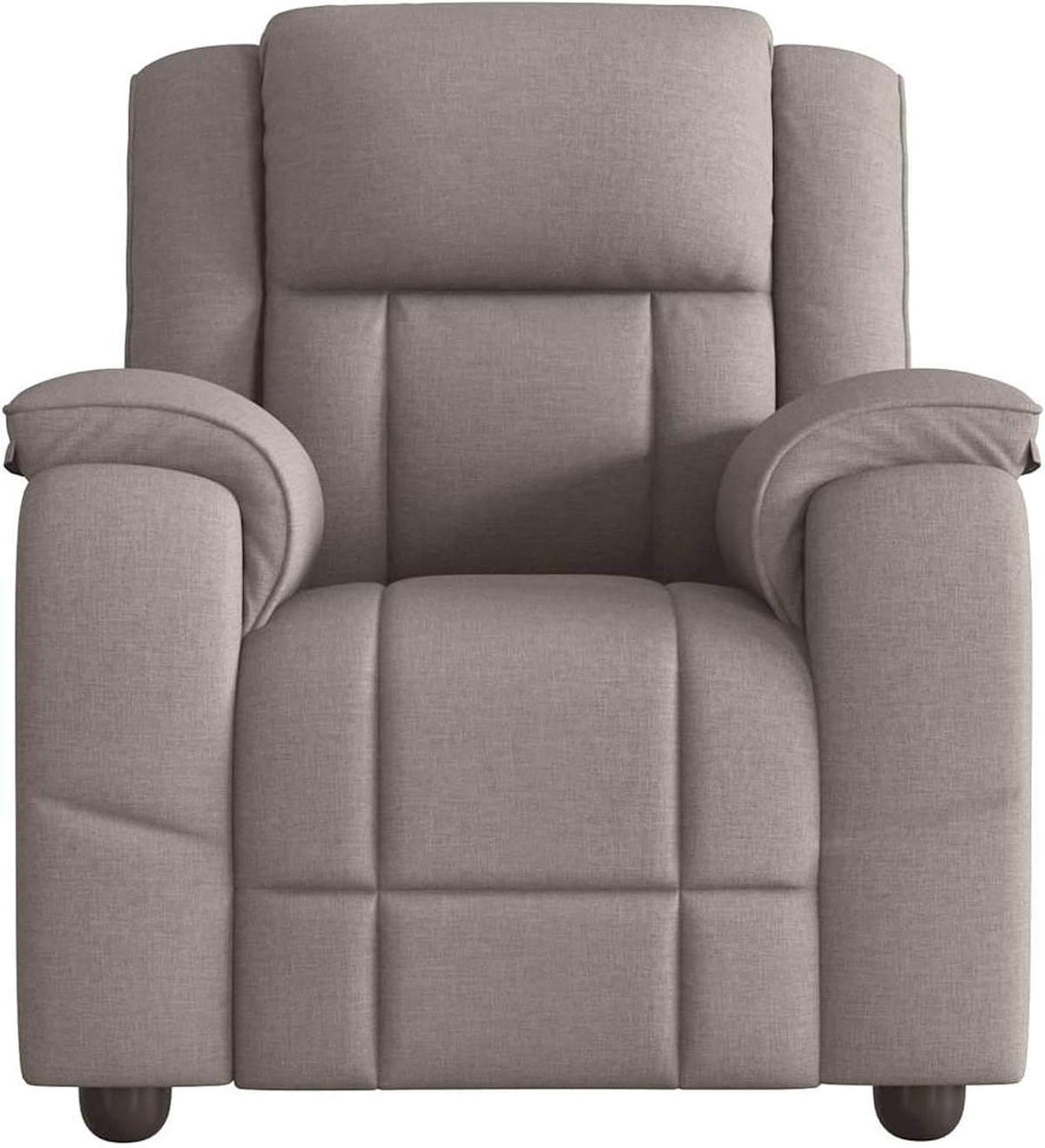 Gecheer Relax Chair Taupe Fabric, Recliner TV Chair Sleeping Chair for Living Room Cinema Night Seniors 4015707 - QUORE