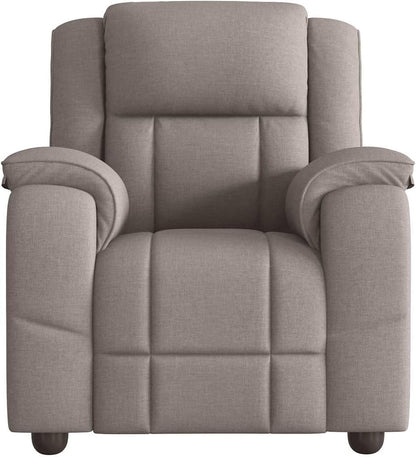 Gecheer Relax Chair Taupe Fabric, Recliner TV Chair Sleeping Chair for Living Room Cinema Night Seniors 4015707 - QUORE