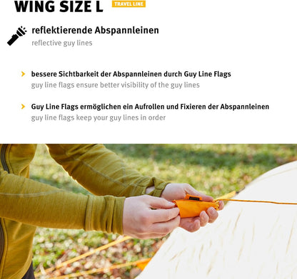 Wechsel Tents Wing L – Stevige Waterdichte Canvas Luifel voor Tenten en Hangmatten - Travel Line