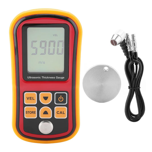 Thickness Meter, GM100 Digitale Ultrasone Diktemeter 1,2-300 Mm Staalbreedte, Laagdiktemeter, LCD-Scherm Met Vier Cijfers En 0,01 Mm Resolutie