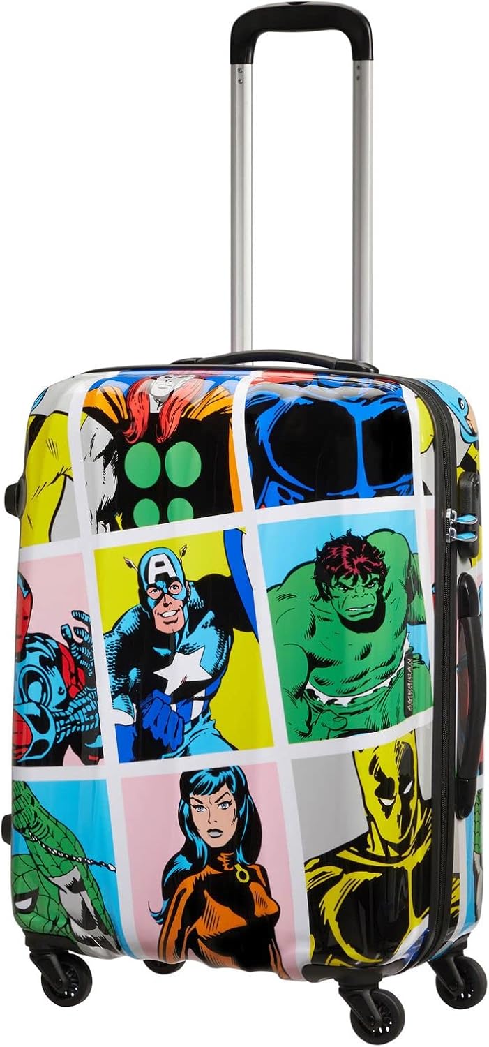 American Tourister Marvel Legends Spinner, meerkleurig (Marvel Pop Art), M (65 cm - 62.5 L), Bagagekoffer