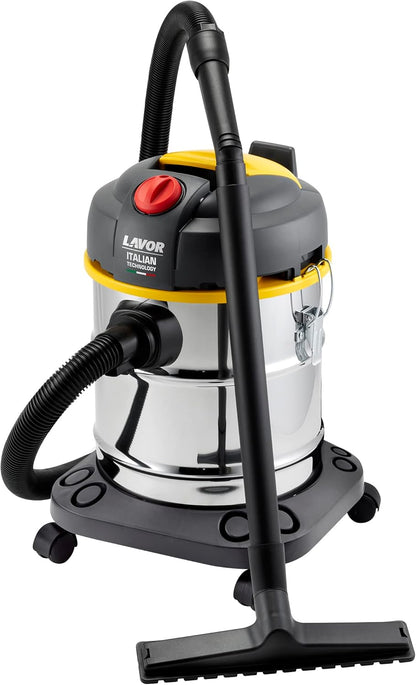 Lavor Natzuiger WTP 20 X met 1400 W krachtige motor, debiet 65 l/s, inhoud 20 l, schacht van roestvrij staal, 8.253.0023