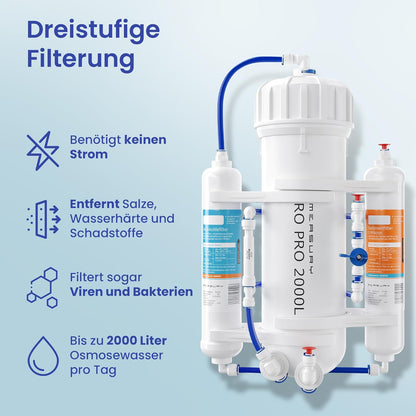 osmosis system aquarium - up to 2000 liters of osmosis water per day - Reverse osmosis system - QUORE