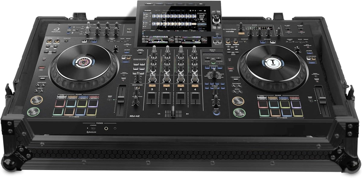 UDG Flight Case Alpha Theta XDJ-AZ + Wielen (zwart)