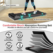Loopband - Elektrische Loopband - Walking Pad - Inklapbaar - met Helling - Ruimtebesparend - 3.0 pk - Bluetooth-Audio - App - Afstandsbediening - LED-display - Instelbare Snelheid - 1-6 km/u - voor Thuis - Onder het Bureau