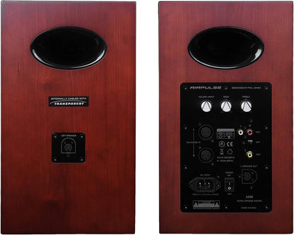 Actieve Luidsprekers – Speaker Set – Luidsprekersysteem – Monitor Speakers – HiFi Speakers – Set Van 2 – Aluminium Ribbon Tweeter – 5 Inch Woofer
