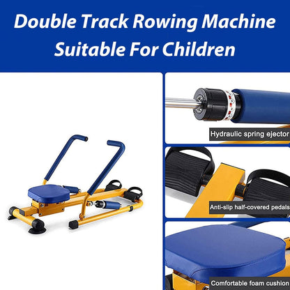 Multifunctional Rower Compact Rowing Machine, Fun and Fitness for Children, for Kindergartens, Rehabilitation Institutions - QUORE