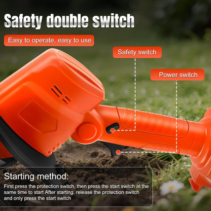 Draadloze handfrees compatibel met Makita 18 V accu (zonder batterij), 550 W tuinfrees met 10 cm freesdiepte en 10 cm freesbreedte, akkerfrees (met 1,3 m verlenging)