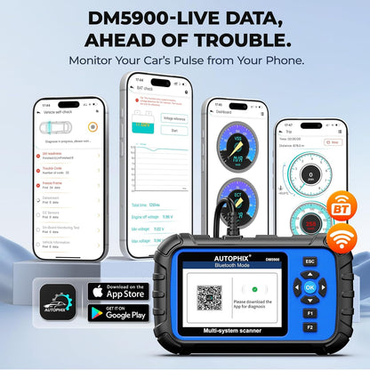 AUTOPHIX OBD2 Scanner Batterij tester 2 in 1