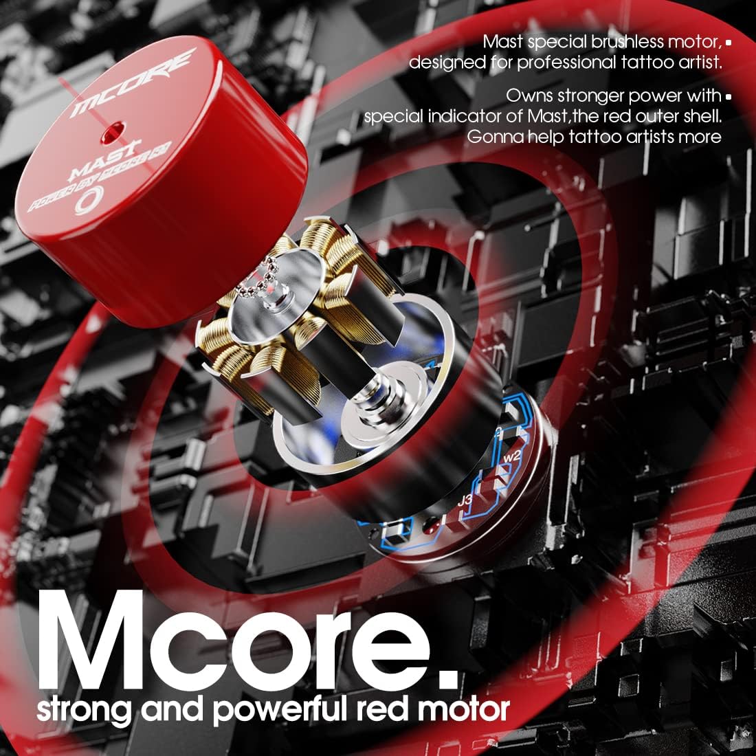 Mast Tour Pro Plus Tattoo Maschine Pen Style Rotary Tattoo Maschine Brushless Motor 4.0mm Stroke Aluminum Frame RCA Cable for Liner shader