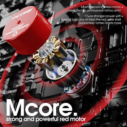Mast Tour Pro Plus Tattoo Maschine Pen Style Rotary Tattoo Maschine Brushless Motor 4.0mm Stroke Aluminum Frame RCA Cable for Liner shader