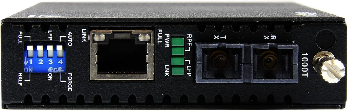 StarTech ET91000SC2 Gigabit Ethernet naar SC Multimode glasvezel mediaconverter