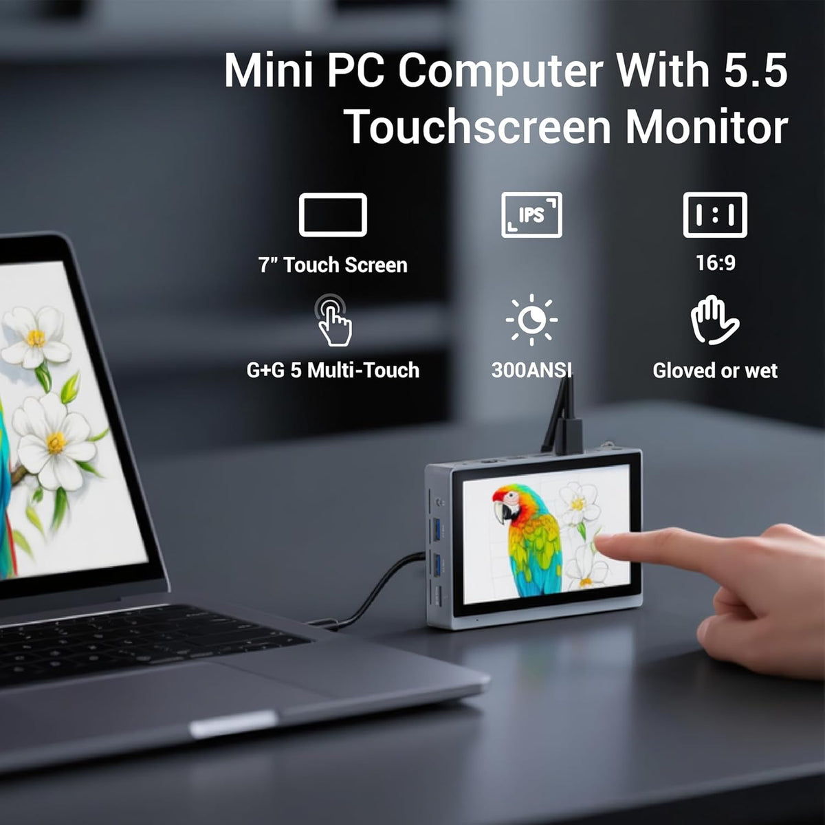 Mini PC – Mini Computer – Micro PC – Compact PC – Desktop PC – Intel Celeron N5095 Quad Core – Windows 11 Pro – 16GB RAM – 256GB eMMC – Ventilator Koeling – 4K Triple Display Ondersteuning