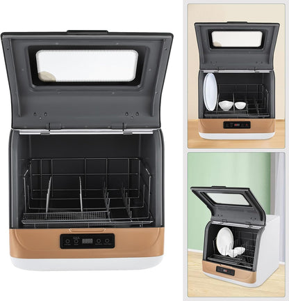 Multifunctional table-dishwasher gold modern rectangular PP ABS stainless steel touch control 800W