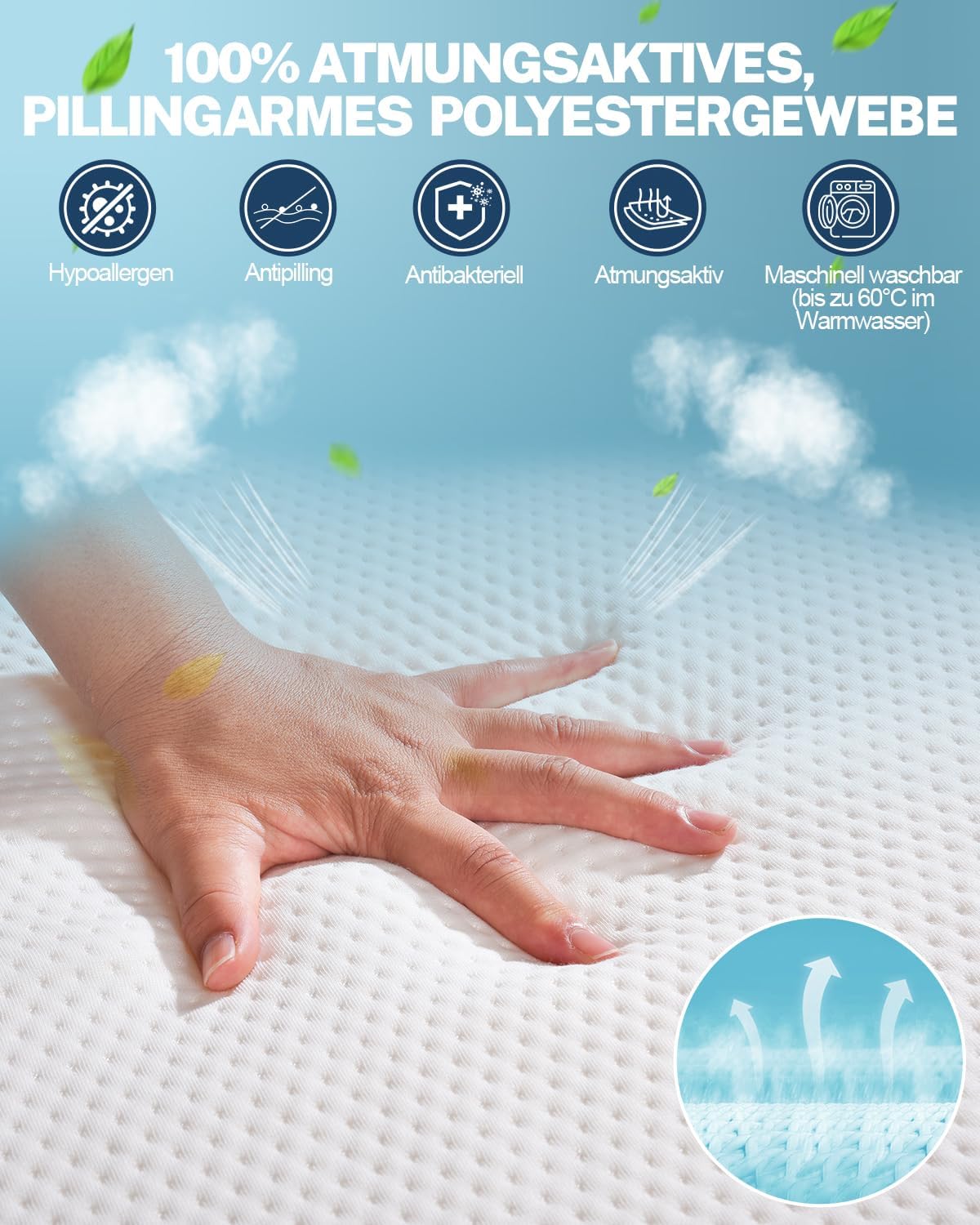 IDEA Matras, 120 x 200 cm, orthopedische 7 zones koudschuimmatras, 2-in-1, hardheidsgraad H2 en H3, zacht en stevig), hoogte 18 cm, Öko-Tex gecertificeerd (18 cm, 120 x 200 cm)