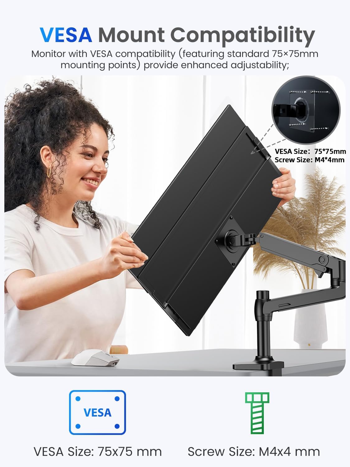 UPERFECT 18,5 Inch 120Hz Touchscreen Draagbare Monitor FHD 1080P Oogverzorging Scherm met Geïntegreerde Beugel USB C Mini HDMI voor PC Laptop Xbo Switch, Metalen Behuizing, VESA-compatibel