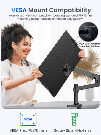 UPERFECT 18,5 Inch 120Hz Touchscreen Draagbare Monitor FHD 1080P Oogverzorging Scherm met Geïntegreerde Beugel USB C Mini HDMI voor PC Laptop Xbo Switch, Metalen Behuizing, VESA-compatibel