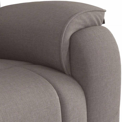 Gecheer Relax Chair Taupe Fabric, Recliner TV Chair Sleeping Chair for Living Room Cinema Night Seniors 4015707 - QUORE