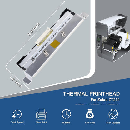 Nieuwe P1123335-012 Thermische Printkop Voor Zebra ZT111 ZT211 ZT231 Label Barcode 200DPI Printer Hoofd OEM Vervanging Onderdelen