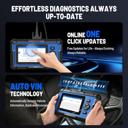OBD2 Scanner – Foutcode Uitlezer – Diagnosetool – Autoscanner – Diagnoseapparaat – 9 Essentiële Onderhoudsfuncties – Levenslange Gratis Updates