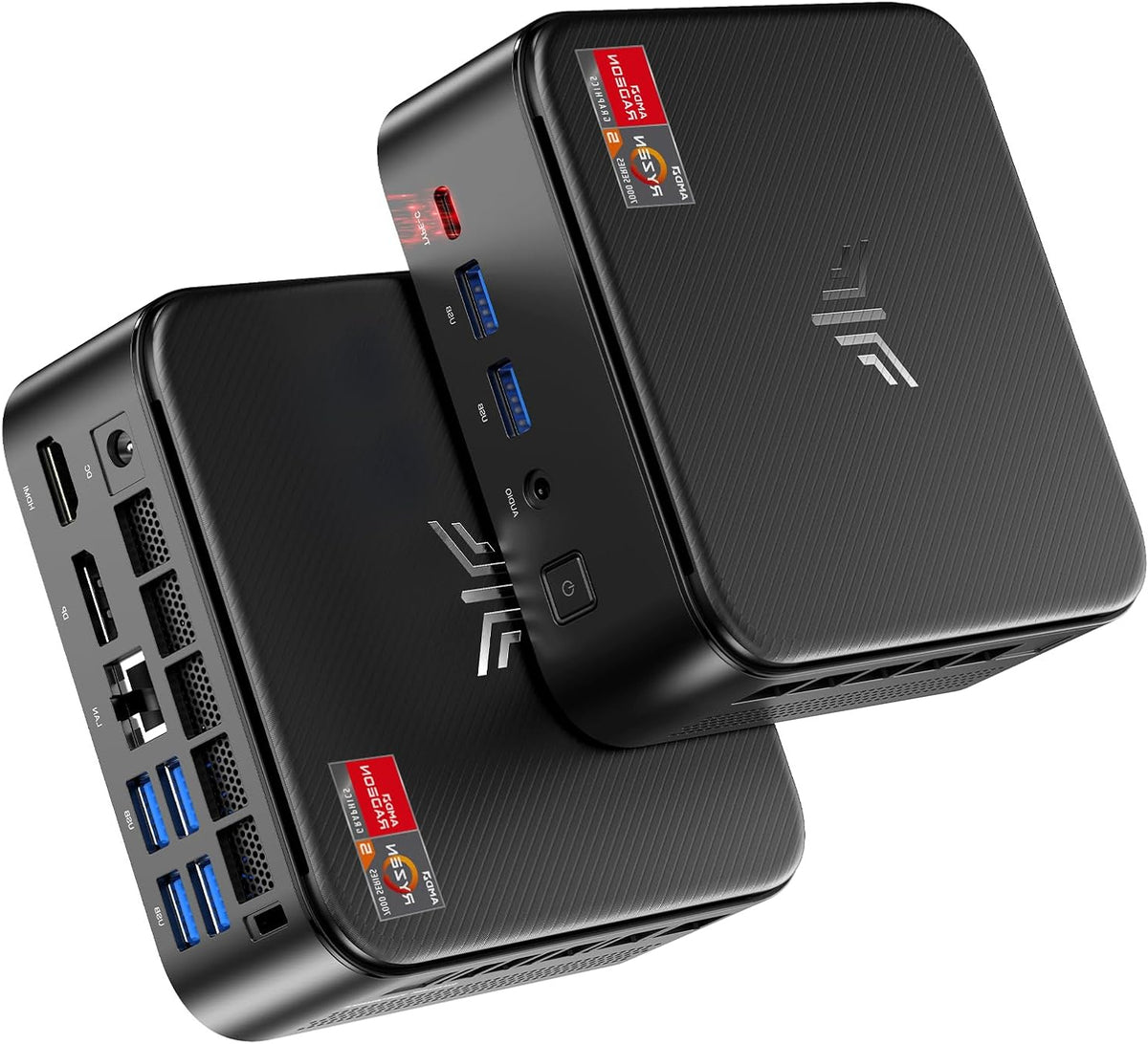 Mini PC – Mini Desktop – Compacte PC – Kleine Computer – Krachtige PC – AMD Ryzen 5 7430U Processor – Triple Display 4K & VESA Montage