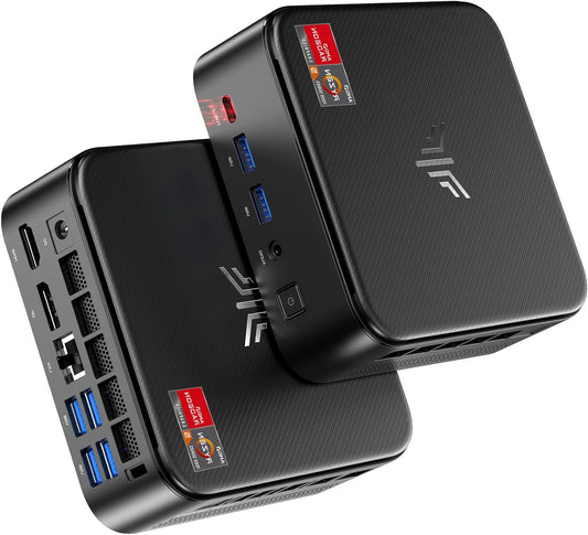 Mini PC – Mini Desktop – Compacte PC – Kleine Computer – Krachtige PC – AMD Ryzen 5 7430U Processor – Triple Display 4K & VESA Montage