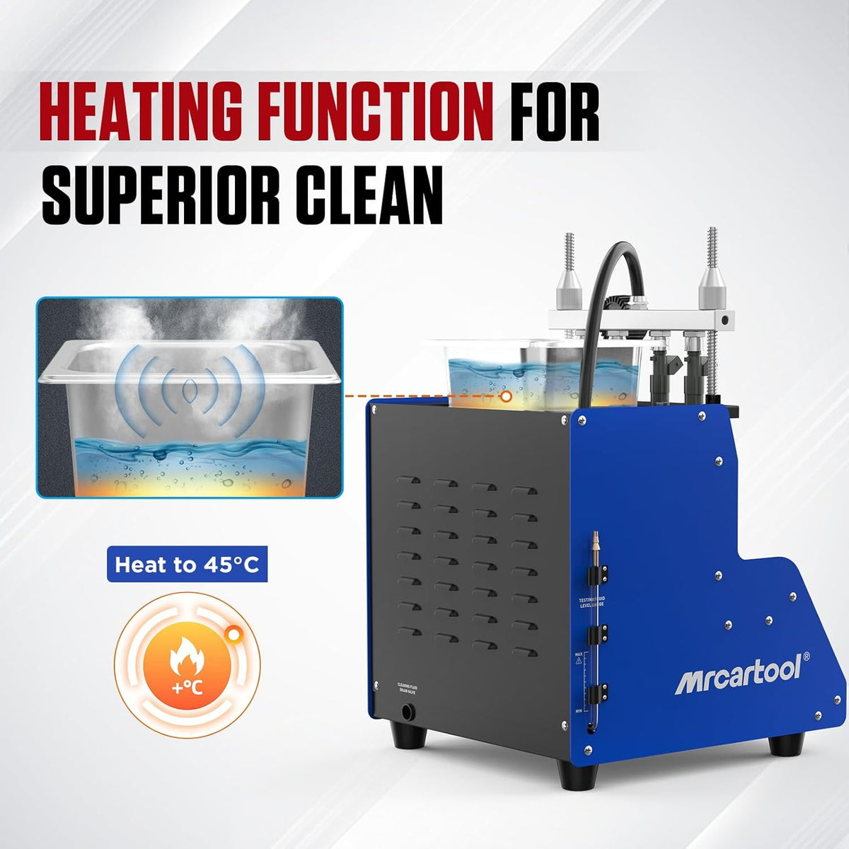 Ultrasone Brandstofinjector Cleaner en Tester – Injector Reinigingsset – Injector Tester – Brandstofinjector Reinigingsmachine – Injector Ultrasoon Reiniger – 4-Cilinder Capaciteit – Geavanceerde Ultrasone Reiniging en Meerdere Testfuncties